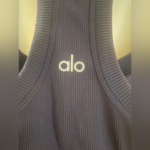 ALO racerback baby blue tank top size small  like new - Picture 3 of 3